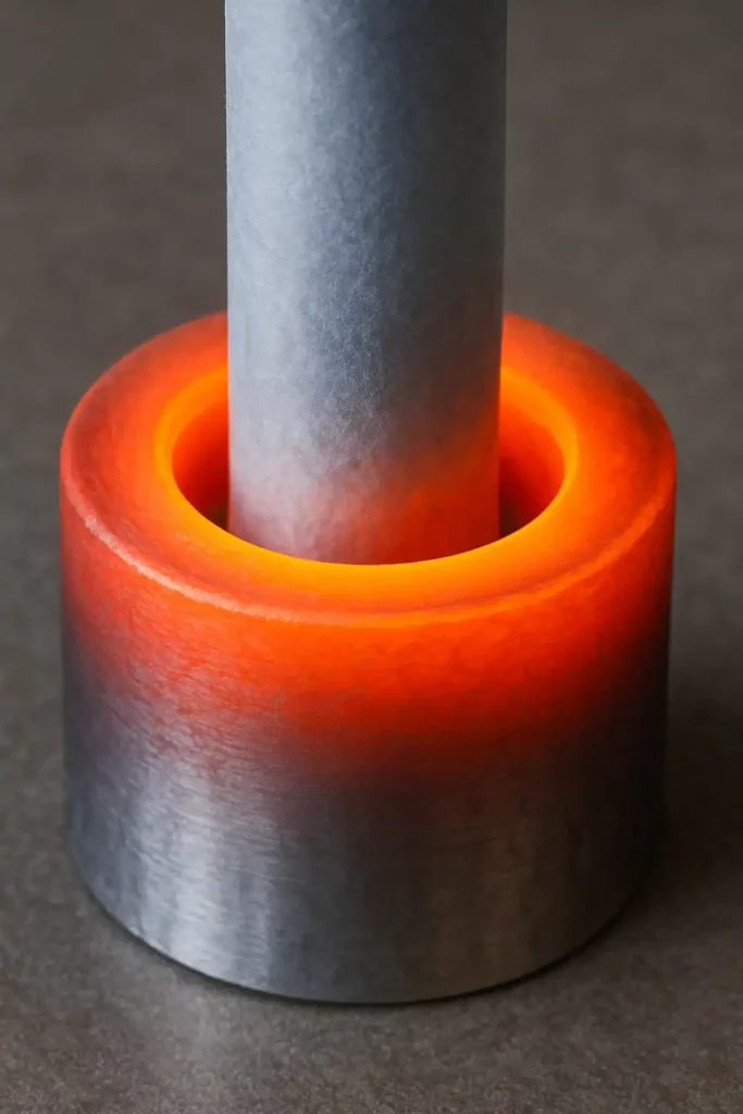 Nahaufnahme einer Schrumpfverbindung