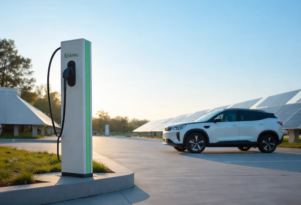 Electric vehicle charging station Electric vehicle charging station powered by renewable energy